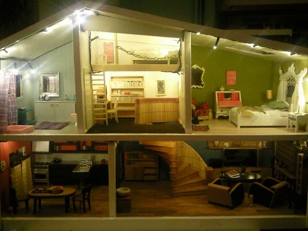 Med lyse på...men fortfarande under möblering