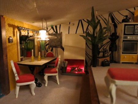 köksbord och taklampa