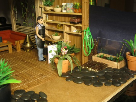 Hyllor, "växthus", slang och tillbehör